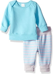 Case of (29) Hanes Ultimate Baby Flexy Adjustable Fit Jogger with Sweatshirt, 6-12M 