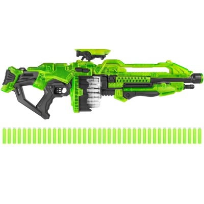 XL Foam Dart Alien Blaster Gun Toy w/ 40 Glow-in-the-Dark Darts