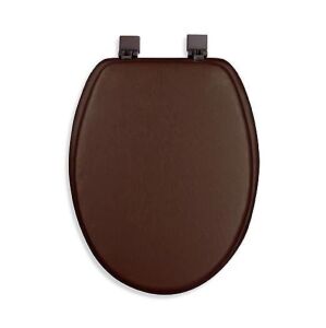 Ginsey Cushioned Elongated Toilet Seat in Chocolate