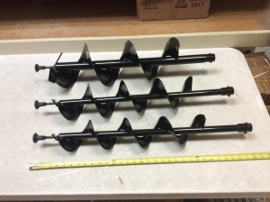 Lot of (3) Earth Auger Bits - New