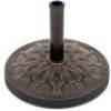 18in Round Patio Umbrella Base Stand w/ Rustic Finish&nbsp;