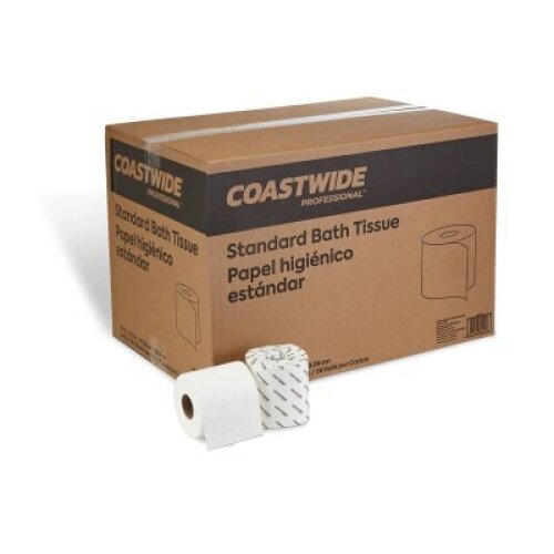 Coastwide Professional&trade; 2-Ply Standard Toilet Paper, White, 500 Sheets/Roll, 96 Rolls/Carton