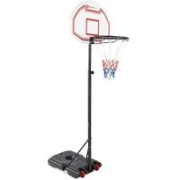 Kids Height-Adjustable Basketball Hoop, Portable Backboard System w/ Wheels&nbsp;