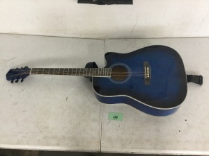 Blue Acoustic Guitar 