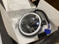 Case of (8) 5.75&rdquo; LED Headlight Yellow Ring Turn Single