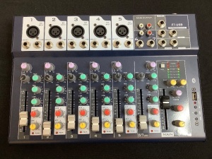 Weymic Professional 7-Channel 2-Bus Mixer/w USB Audio Interface