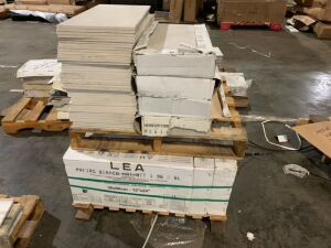 Lot of (20) Boxes of Lea Ceramiche Papiro Bianco 12" x 24" Porcelain Tiles, 8pc/box & (41) Loose Tiles - Damage Possible d/t Shipping & Storage