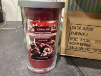 Case of (4) Holiday Style Scented Candles 17oz