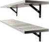AWX Floating Shelves with Wall Anchors, Set of 2 - Appears New with Damaged Box&nbsp;