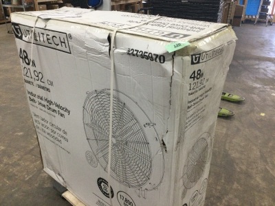 Utilitech 48-in 2-Speed Indoor Black Industrial Fan