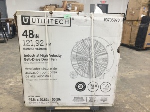 Utilitech 48-in 2-Speed Indoor Black Industrial Fan