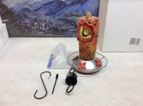 Grateful Gnome Glass&nbsp;Humming Bird Feeder - New