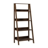 55" Ladder Bookshelf Dark Walnut - Appears New