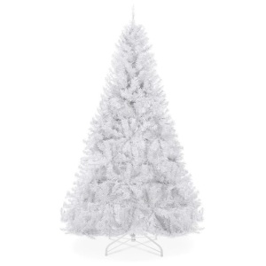 Premium Artificial Pine Christmas Tree w/ 1,000 Tips, Foldable Metal Base