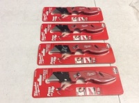 Lot of (4) Milwaukee Fastback Flip Utility Knives - New