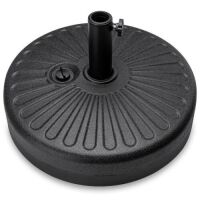 Plastic Patio Umbrella Base Pole Holder Accessory w/ Adjustable Knob&nbsp;