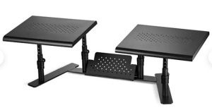 Staples Dual Monitor Stand, up to 24" Monitors, (51230)