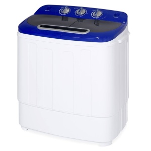 Portable Compact Twin Tub Laundry Machine & Spin Cycle w/ Hose