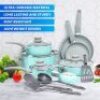 Mueller Pots and Pans Set Healthy Stone 16-Piece Nonstick Cookware Set