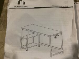 Homecho Office Desk - Small Shelf Broken 