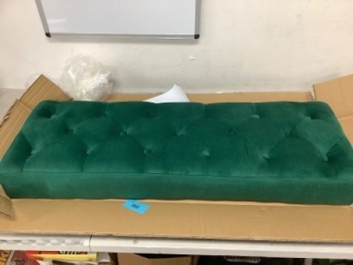 Green Cushioned Bench