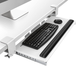 AboveTEK Large Keyboard Tray Under Desk with Wrist Rest