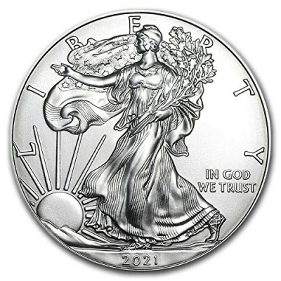 2021 American Eagle One Dollar Silver Coin 1 oz Fine Silver