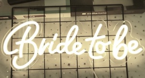 Bride to be Neon Sign, Dimmable
