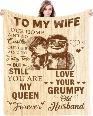 60x80 Blanket Gift for Wife from Husband