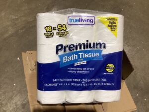 Case of (2) Premium Bath Tissue, 18 Rolls 