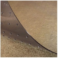 Resilia Deluxe Clear Vinyl Plastic Floor Runner Carpet Protector 8" x 6' - Appears New&nbsp;