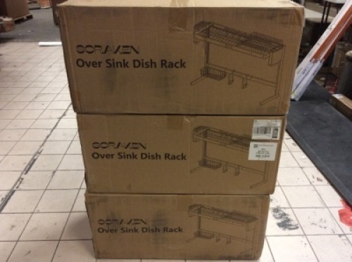 Lot of (3) Cases of Soraken Over the Sink Dish Racks, 3 Pack - Appear&nbsp;New