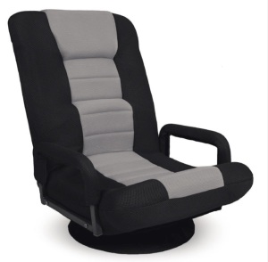 Gaming Floor Chair w/ 360-Degree Swivel, Armrest, Adjustable Backrest