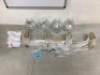 4-Light Clear Glass Vanity Wall Light