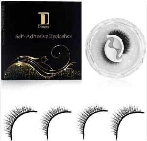Lot of (7) Boxes of Dongyu Reusable Self Adhesive Eyelashes, Sealed