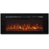 1500W 50in Heat Adjustable In-Wall Recessed Electric Fireplace Heater w/ Remote Control