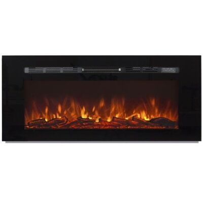 1500W 50in Heat Adjustable In-Wall Recessed Electric Fireplace Heater w/ Remote Control