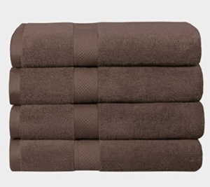 100% Cotton Luxury Low Twist Towel Set of 4