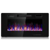 36" Recessed Ultra Thin Wall Mounted Electric Fireplace