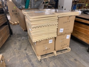 Pallet of New Foam Flooring and Cases of Decorative Pillows. All Brand NEW!!