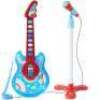 Kids Pretend Play Guitar Musical Instrument Toy w/ Microphone, Stand