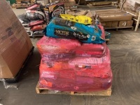 Pallet of Dog Food and More. Unknown Condition