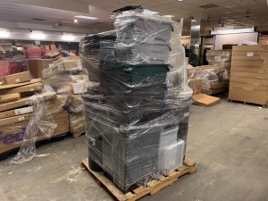 Pallet of Plastic Storage and Organization Items. Unknown Conditions. May Contain Broken and Incomplete Items