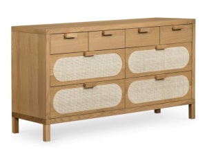 Allegra 8 Drawer Dresser, Missing 1 Back Leg