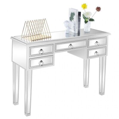 Mirrored 5 Drawer Makeup Vanity Table