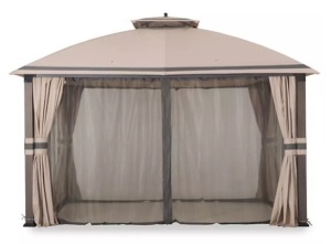 10' x 12' Asheville Soft Top Gazebo with Curtains
