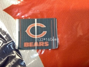 Chicago Bears Blackout Curtains, 2 Panels, Size Unknown