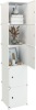 Aeitc 5-Cube (11.8"x11.8") Plastic Storage Shelving with Doors